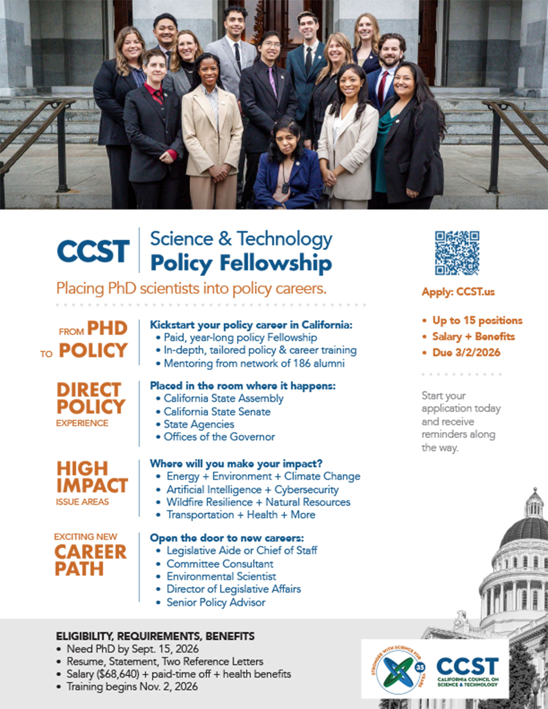 Flyer with images and program details