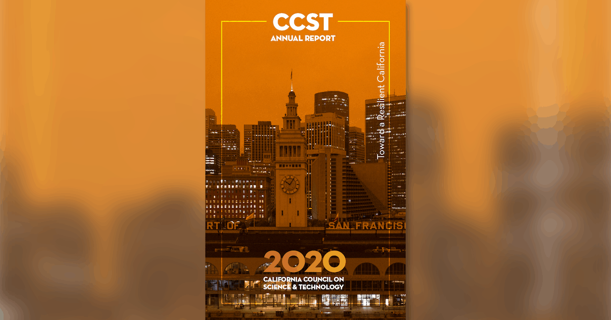 CCST Annual Report featured image, San Francisco orange from wildfire, Sept 2020
