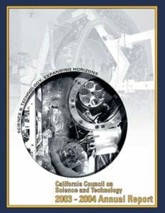 CCST Annual Report 2003-2004: Science & Technology: Expanding Horizons Cover