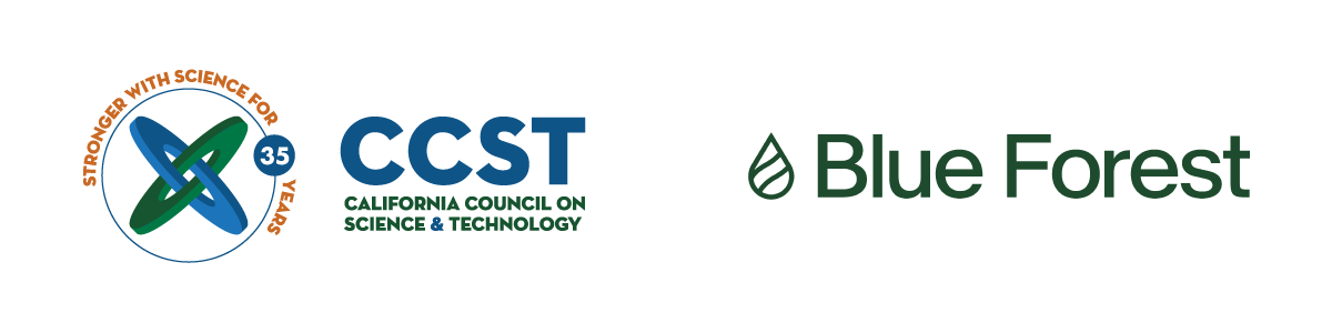 CCST and Blue Forest's logos side by side.