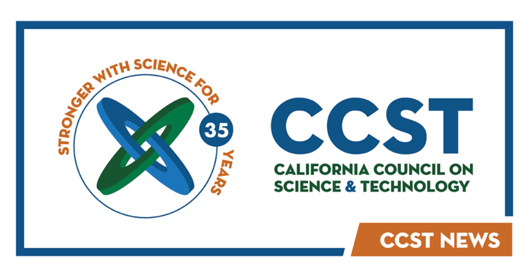The CCST logo with a blue border and "CCST News" in an orange box