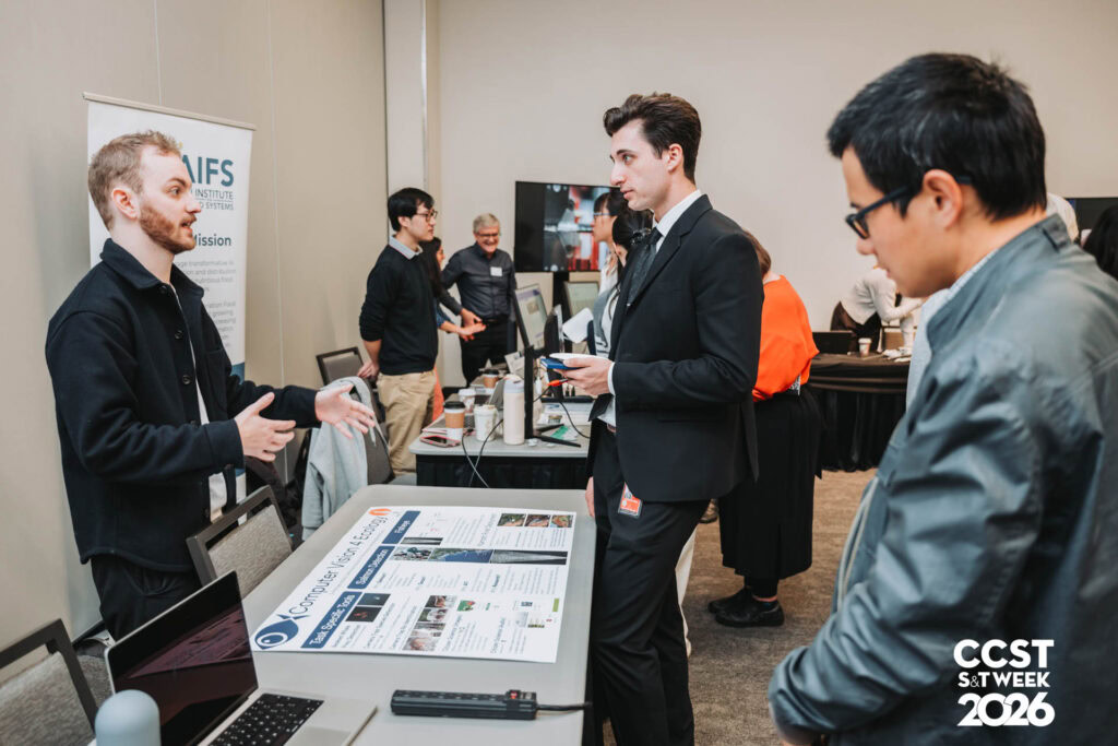 AI showcase table demonstrating to legislators their AI use case.