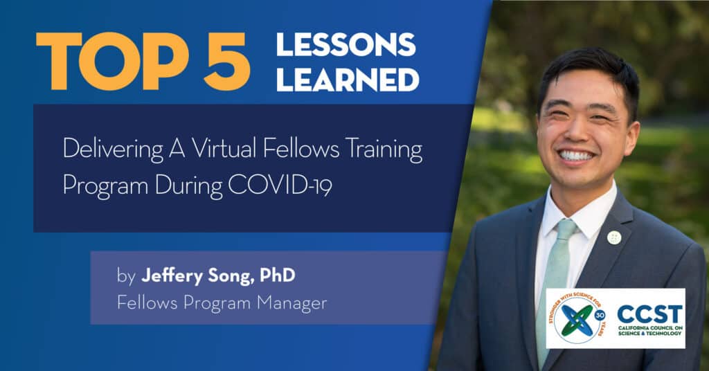 Title Card Top 5 Lessons Learned with photo of Jeffery Song