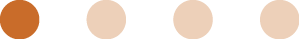 Four Round Orange Dots with the first dot highlighted