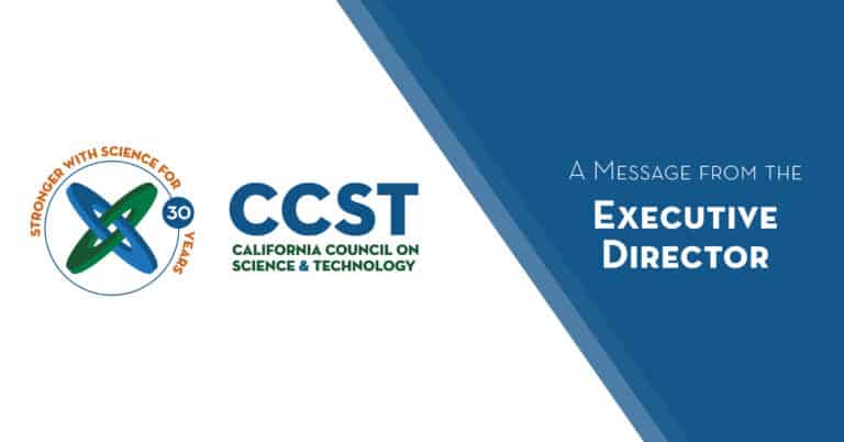 Banner with logo and "Message from the Executive Director"