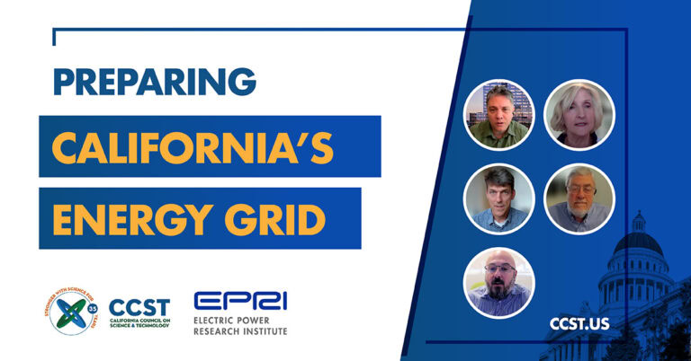 A thumbnail graphic for the energy grid event featuring the title, panelist headshots, logos.