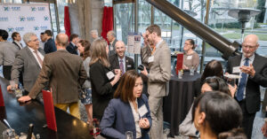 Members of the VIP Reception conversing during the CCST Science and Technology Week reception event.